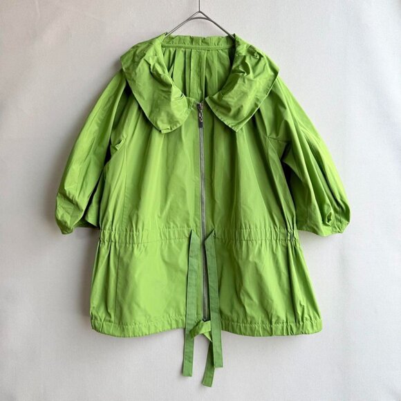 Modi Jackets & Blazers - Modi Women's Nylon Jacket with Shawl Collar Green
